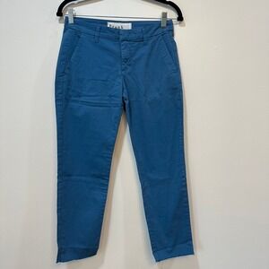 Frank & Eileen Womens Wicklow The Italian Chino Royal‎ Blue size 2 Straight $278